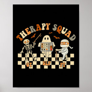 Poster Escadron de thérapie Halloween Discours physique