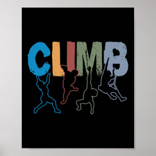 Poster Escalade Amusants Passionnés De Bouldering Pour Ho