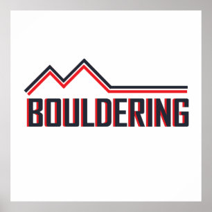 Poster escalade de Escalade de blocs