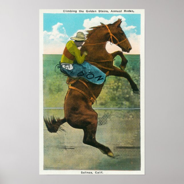Poster Escalade des Golden Stairs au Rodeo Annuel (Devant)