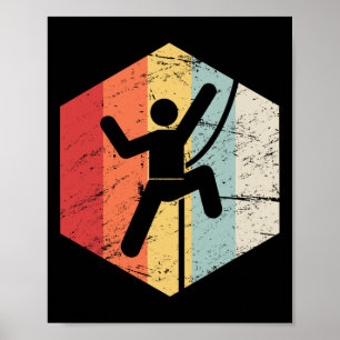 Poster Escalade Rétro