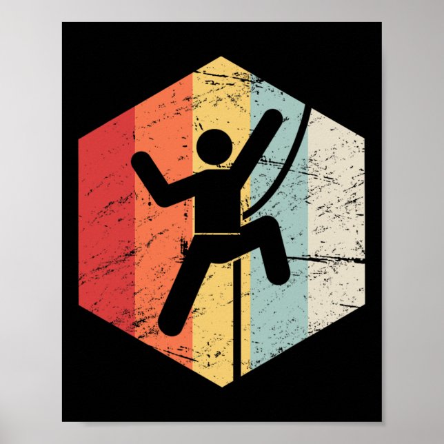 Poster Escalade Rétro  (Devant)