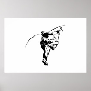 Poster Escalade rocheuse 3