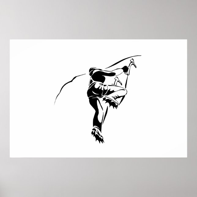 Poster Escalade rocheuse 3 (Devant)