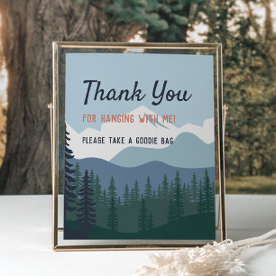 Poster Escalade rock Symbole de fête d'anniversaire