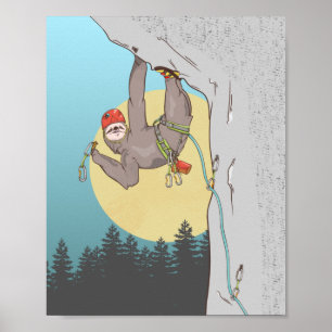 Poster Escalade Sloth Rock