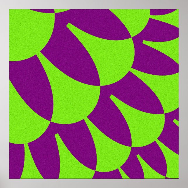 Poster Escales vertes et violettes (Devant)