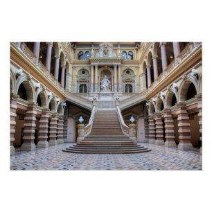 Poster Escalier Dans Justizpalast, Vienne Autriche