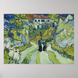 Poster Escalier d'Auvers par Vincent van Gogh