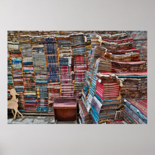 Poster Escalier Des Vieux Livres