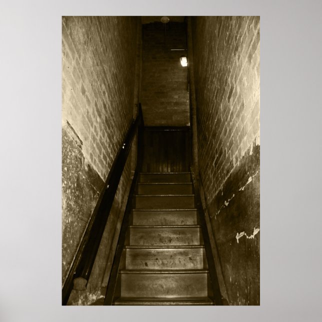 Poster Escalier Effrayant Monter Des Props D'Halloween Dé (Devant)