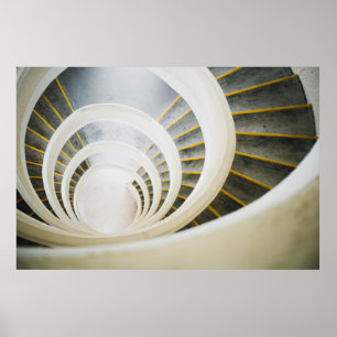 Poster Escalier en spirale