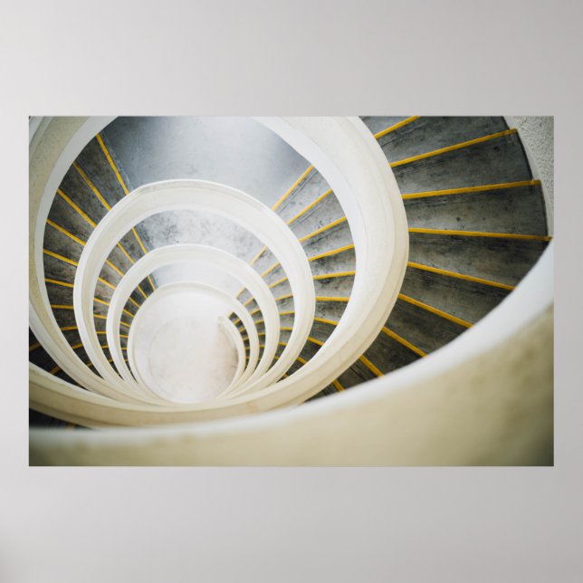Poster Escalier en spirale (Devant)