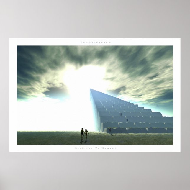 Poster escalier vers le ciel (Devant)