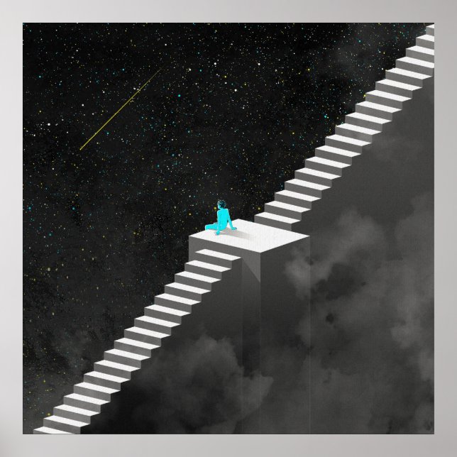 Poster Escalier Vers Les Étoiles (Devant)