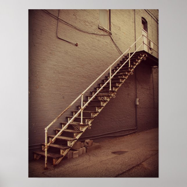Poster Escaliers en Albia, Iowa (Devant)
