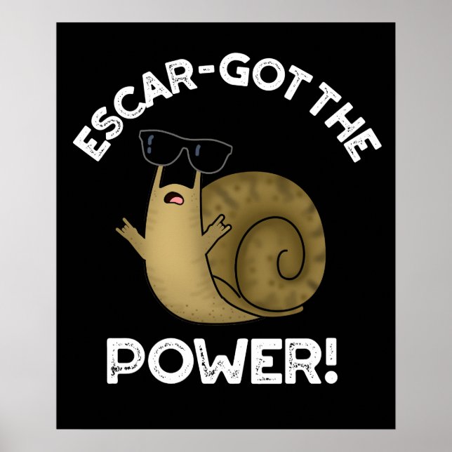 Poster Escar a obtenu la puissance amusante escargot jeu  (Devant)