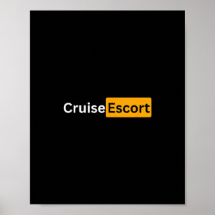 Poster Escorte de Croisière - Cadeaux de Bon Voyage Y Cru