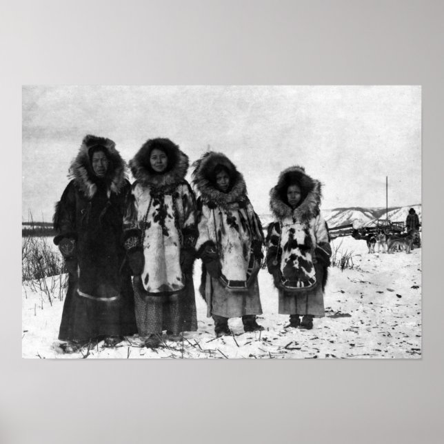 Poster Eskimo Femmes En Alaska Photo (Devant)