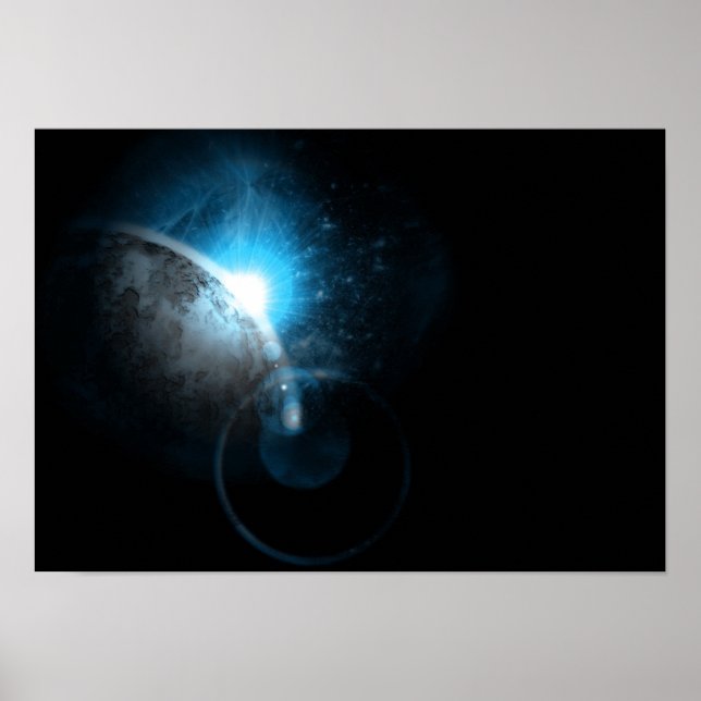 Poster Espace bleu (Devant)