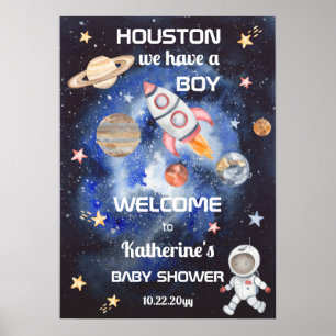 Poster Espace extra-atmosphérique Houston Nous avons un B