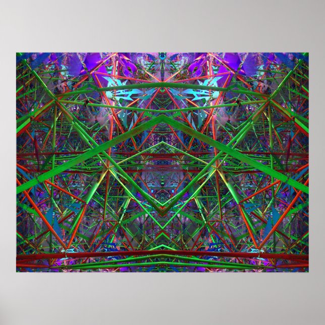 Poster Espace géométrique Fibonacci (Devant)