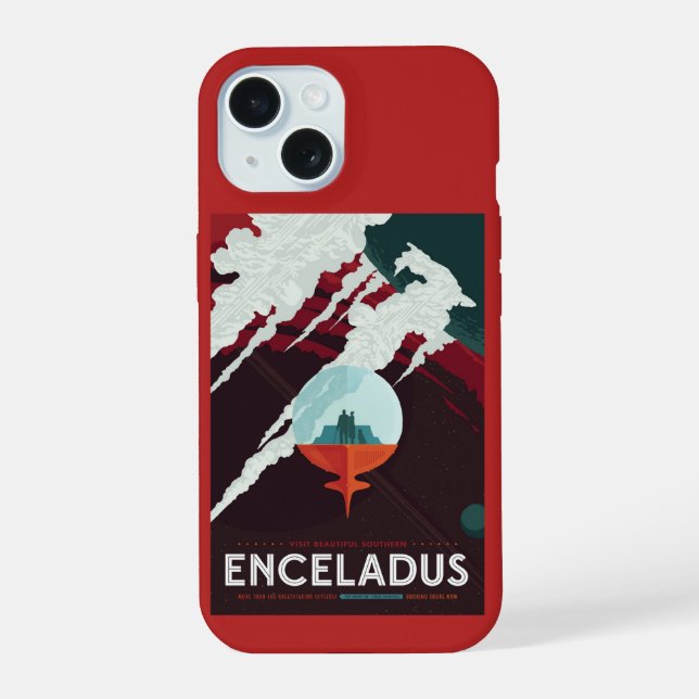 Poster Espace Rétro Mission Cassini À Saturne (Verso)