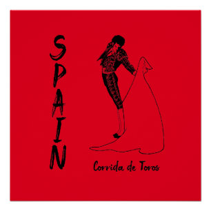 Poster ESPAGNE Corrida de Toros (Bull Fighting)