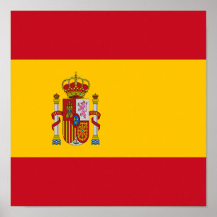Poster Espagne Drapeau Espagne Pays Fierté Accueil Ethnic