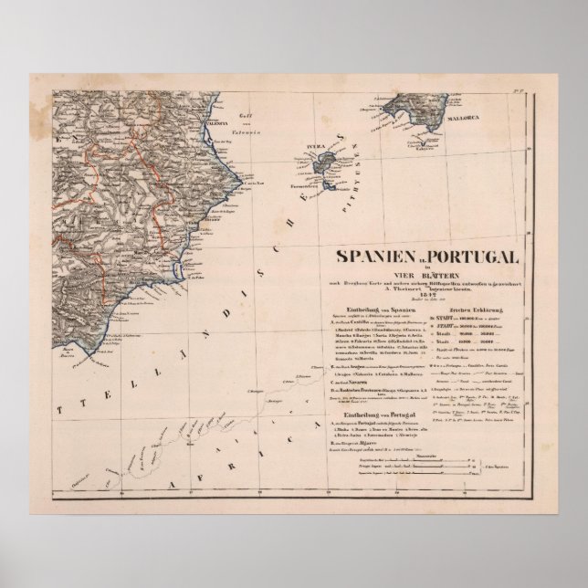 Poster Espagne du sud (Devant)