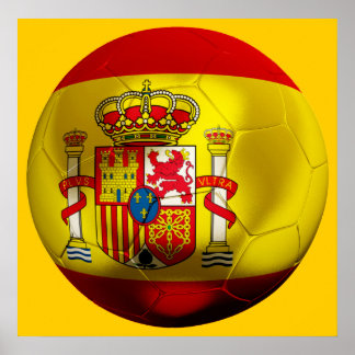 Poster Espagne Football