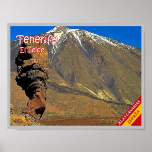 Poster Espagne - Îles Canaries - Tenerife -