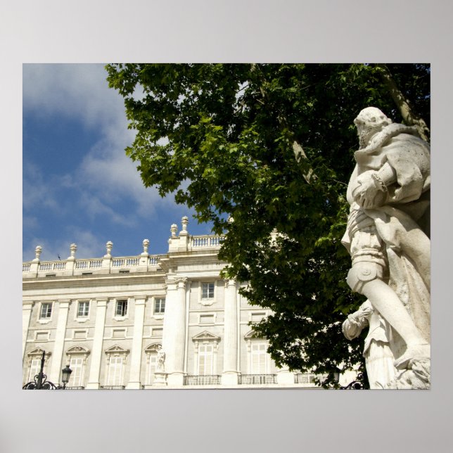 Poster Espagne, Madrid. Palais Royal. (Devant)