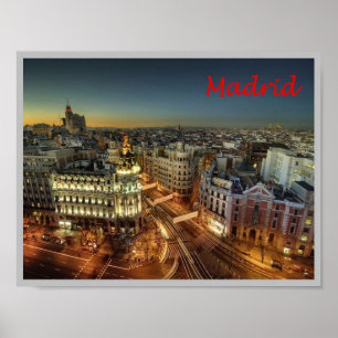 Poster Espagne - Madrid - Ville
