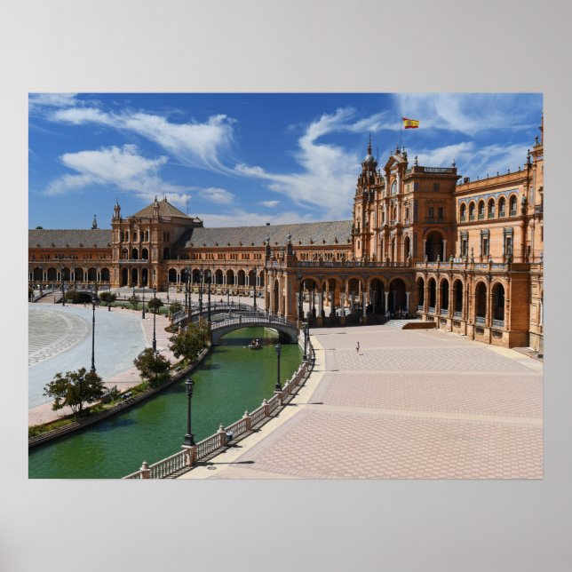 Poster Espagne - Plaza de Sevilla - Séville (Devant)