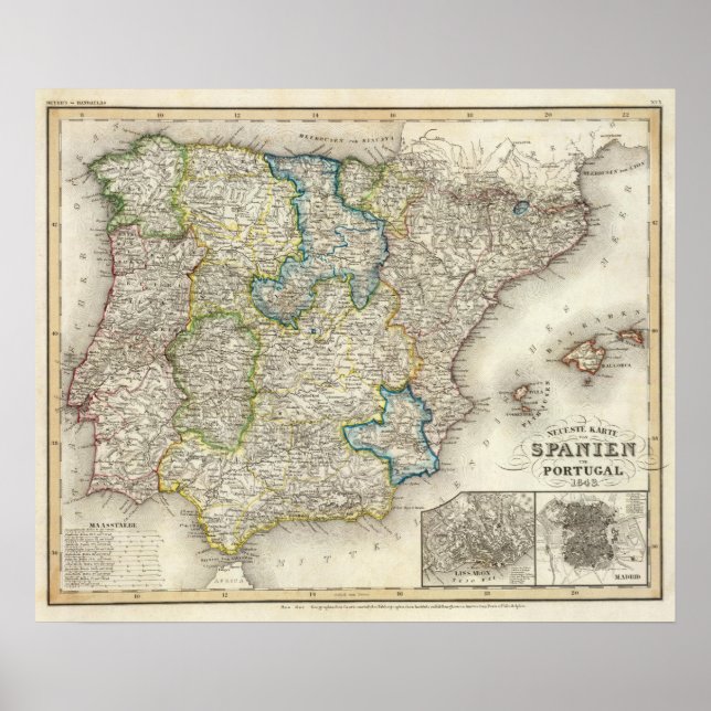 Poster Espagne, Portugal 3 (Devant)