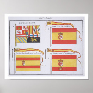 Poster Espagnol diminue, d'un livre français des