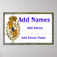 Poster espagnol en mosaïque