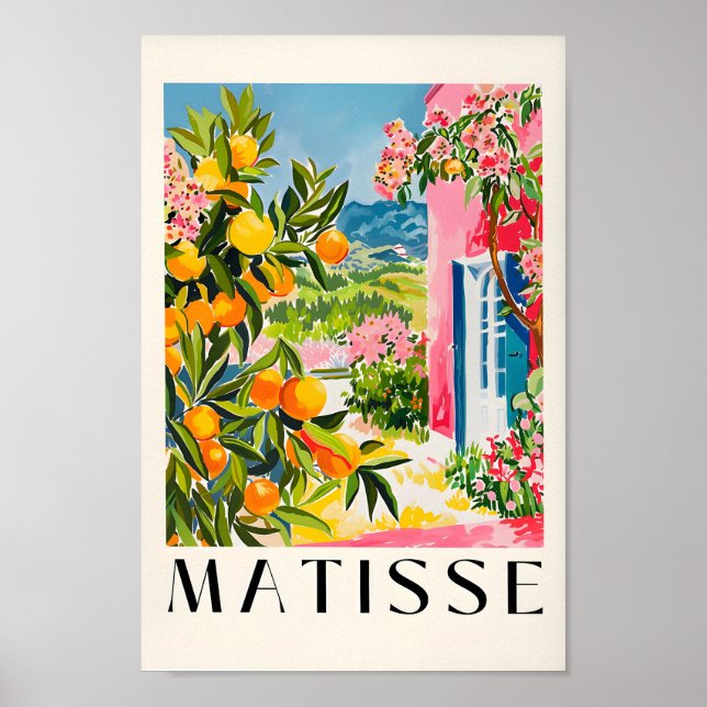 Poster espagnol Oranges, Moderne du milieu du sièc (Devant)