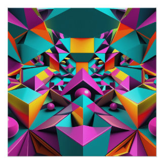 Poster  Espejismo Geométrico