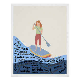 Poster espiritual superar miedo culpa excusas