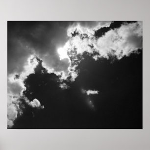 Poster Espoir dans le bon côté des nuages.