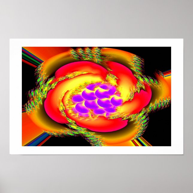 Poster Espoir fleurie art (Devant)