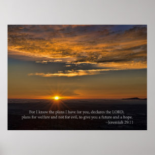Poster Espoir - Jérémie 29:11