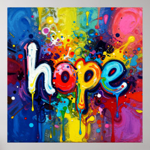 Poster Espoir Style Graffiti Abstrait 104