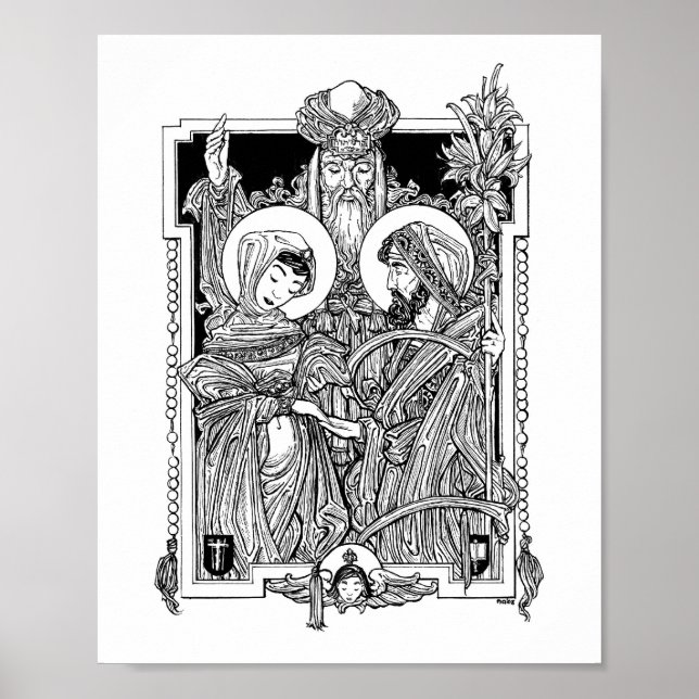 Poster Espousal de la Sainte Vierge 8" x 10" Imprimer (Devant)