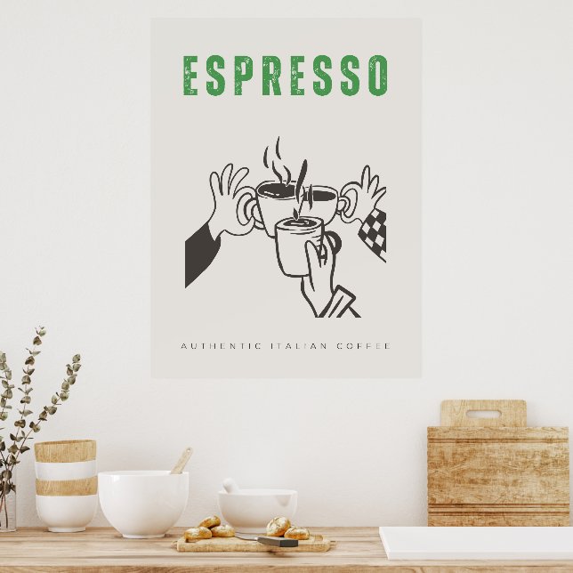 Poster Espresso café italien (Cuisine)