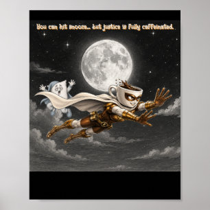 Poster  Espresso Enforcer contre Pillow Monster 