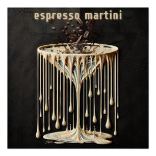 Poster Espresso Martini Cocktail Heure