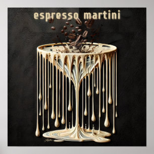 Poster Espresso Martini Cocktail Heure